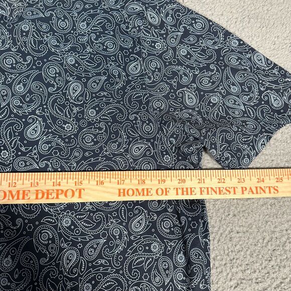 Puma Polo Shirt Mens Size Medium‎ Blue Paisley Volition America Golf Performance - Picture 4 of 8